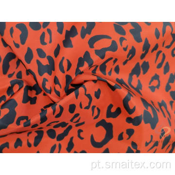 Tecido de memória poli tecido 75D com estampa de leopardo